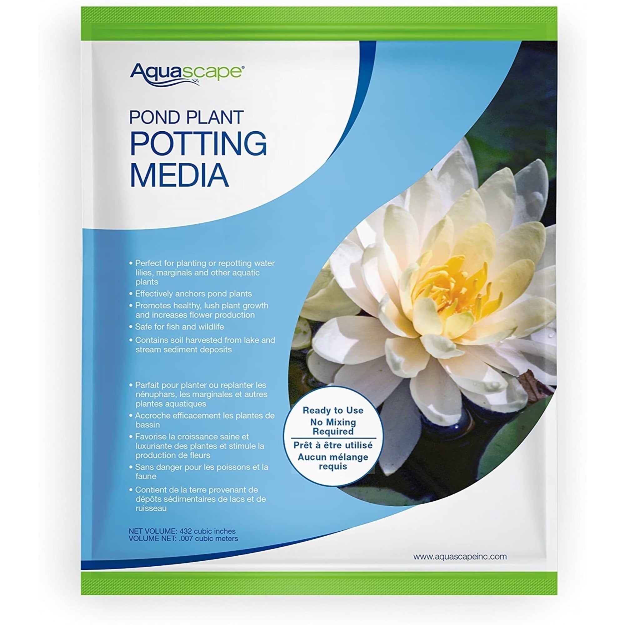 Aquascape Pond 89003 Aquatic Plant Potting Media, 432 cubic inches