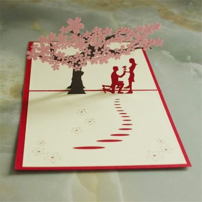 3D Pop Up Proposal Greeting Card