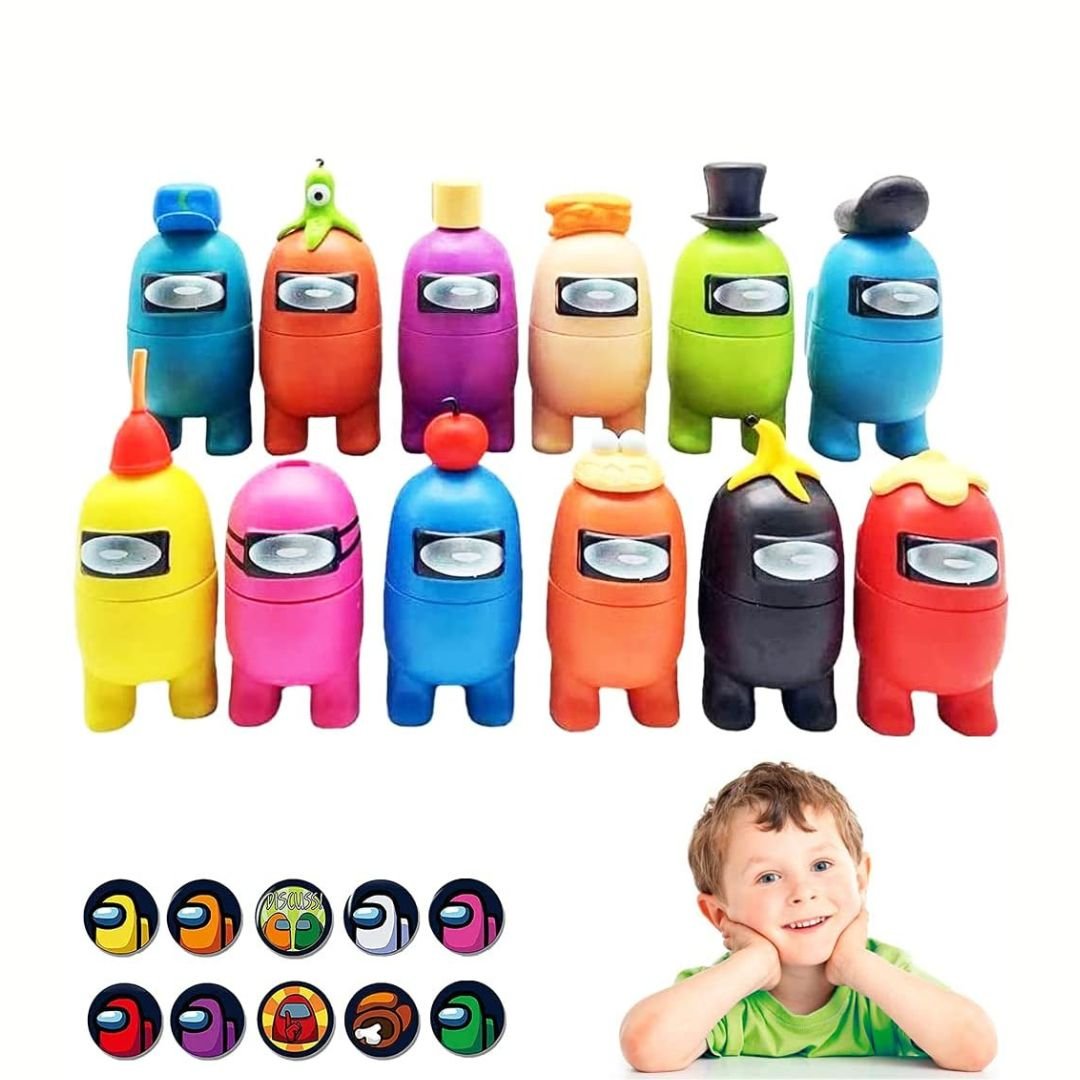 Among Us Figurines - Cake Toppers (set of 12)