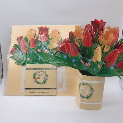 3D Tulip Greeting Card