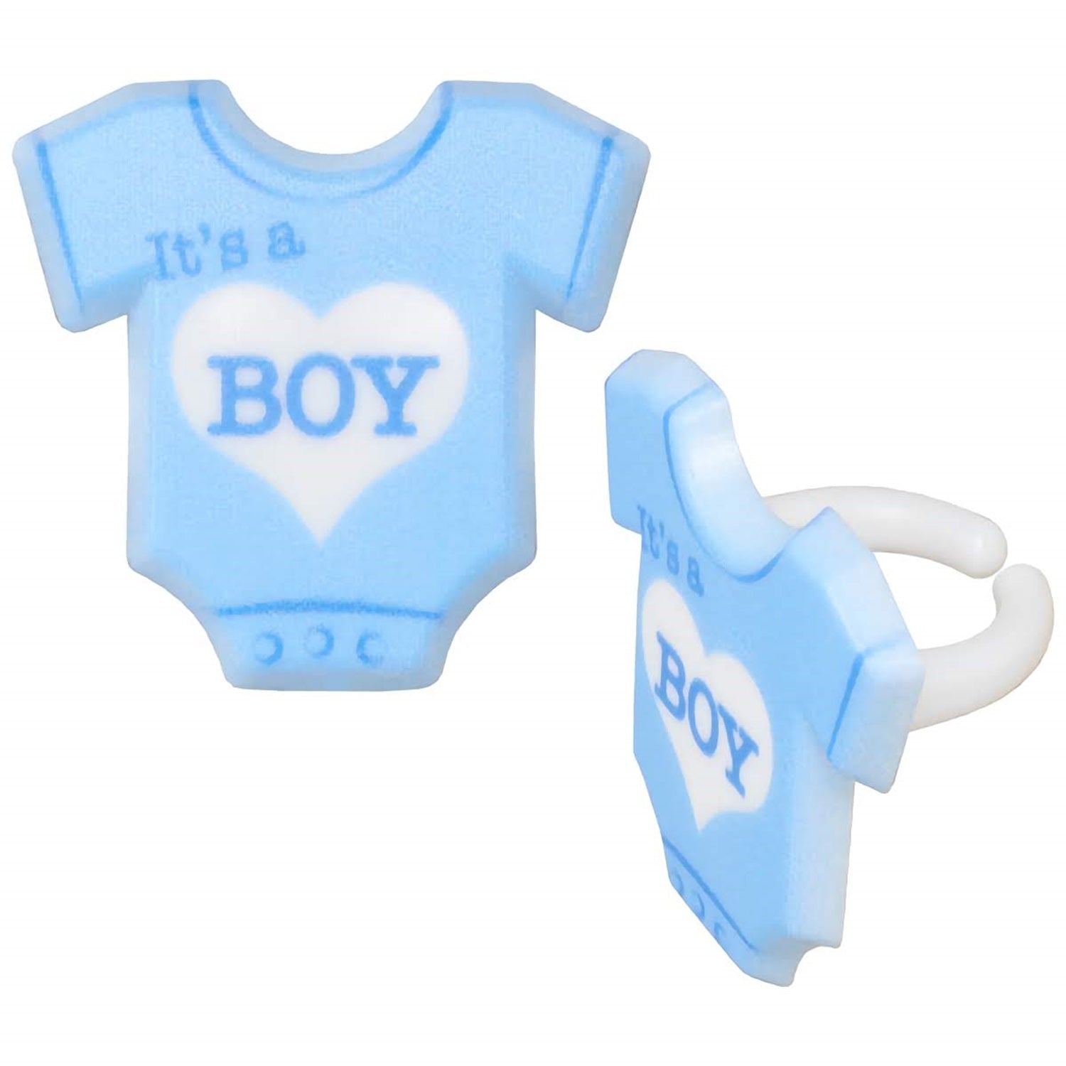 "It's a Boy" Cupcake Rings - 6 Pack