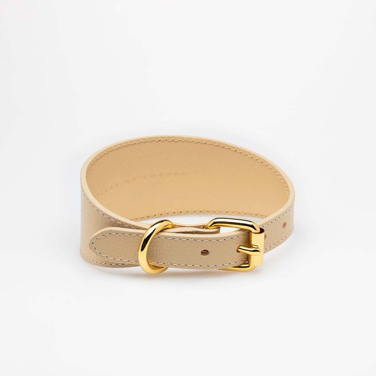 Beige Dog Collar Wide