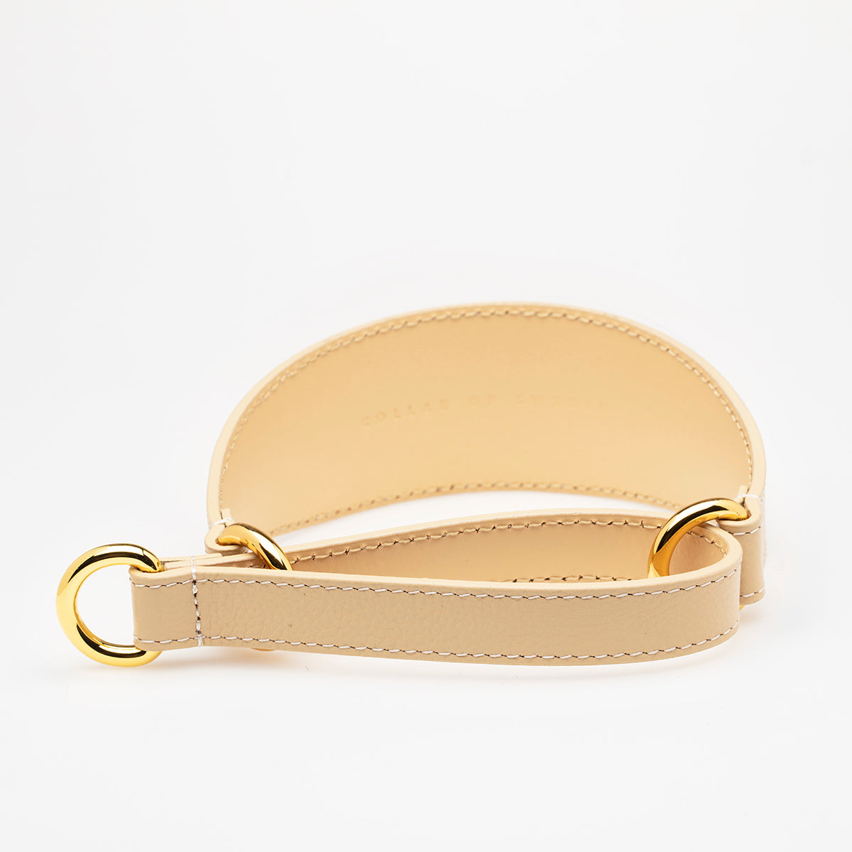 Beige Dog Martingale Wide