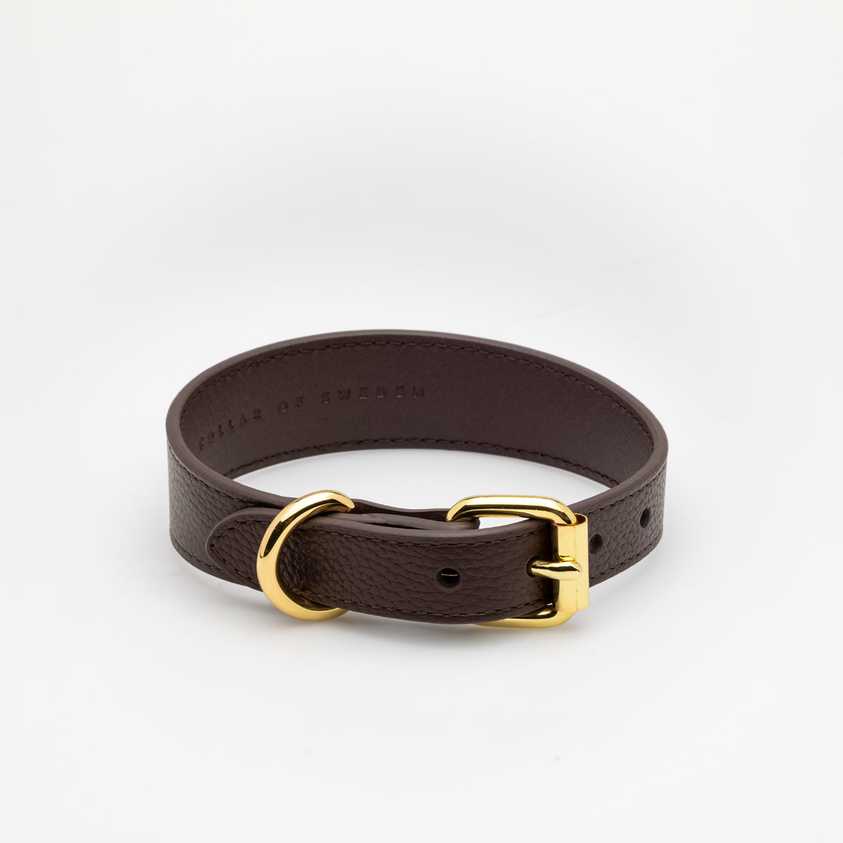 Coffee Brown Dog Collar Thin