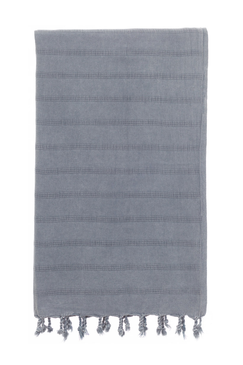 Stonewash Grey Turkish Towel