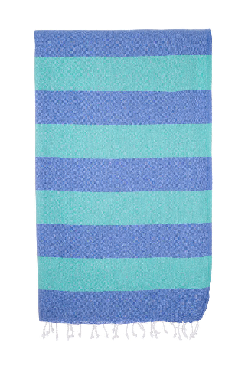 Royal Blue & Sea Green Turkish Towel