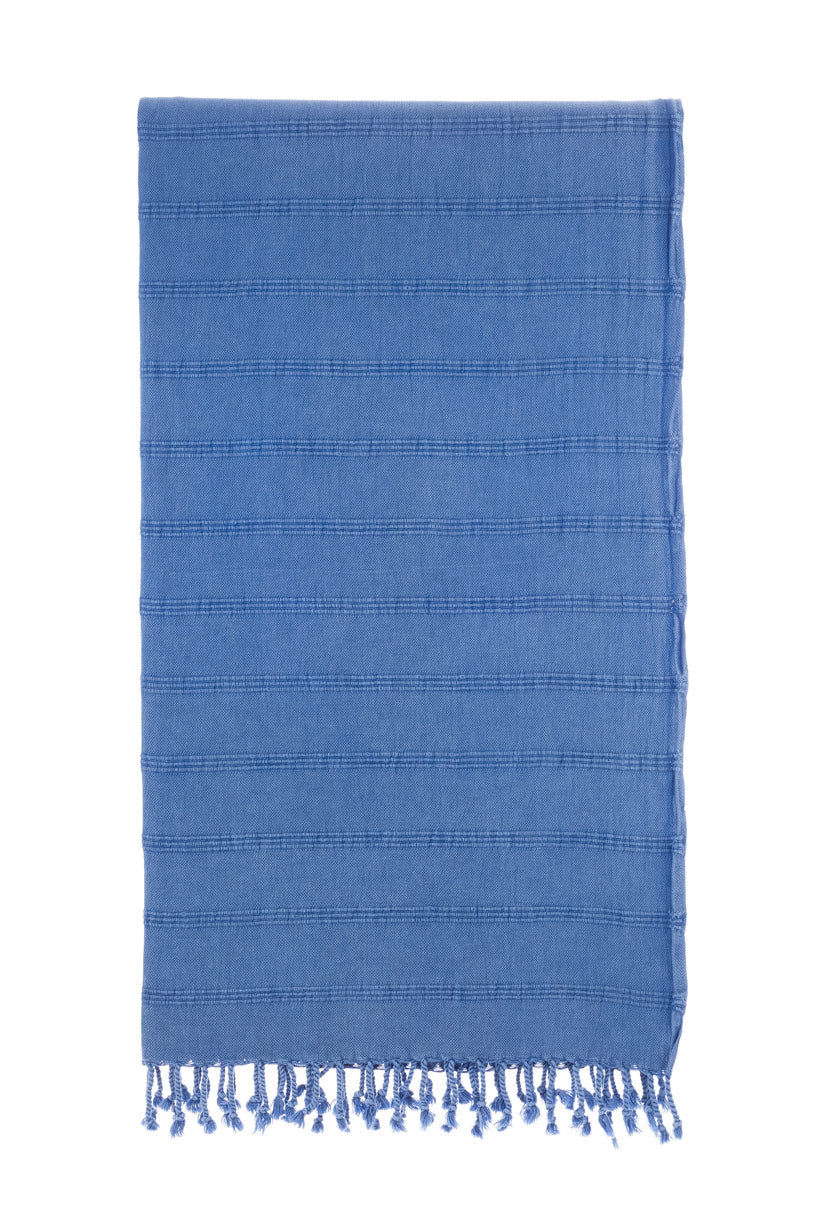 Stonewash Blue Turkish Towel