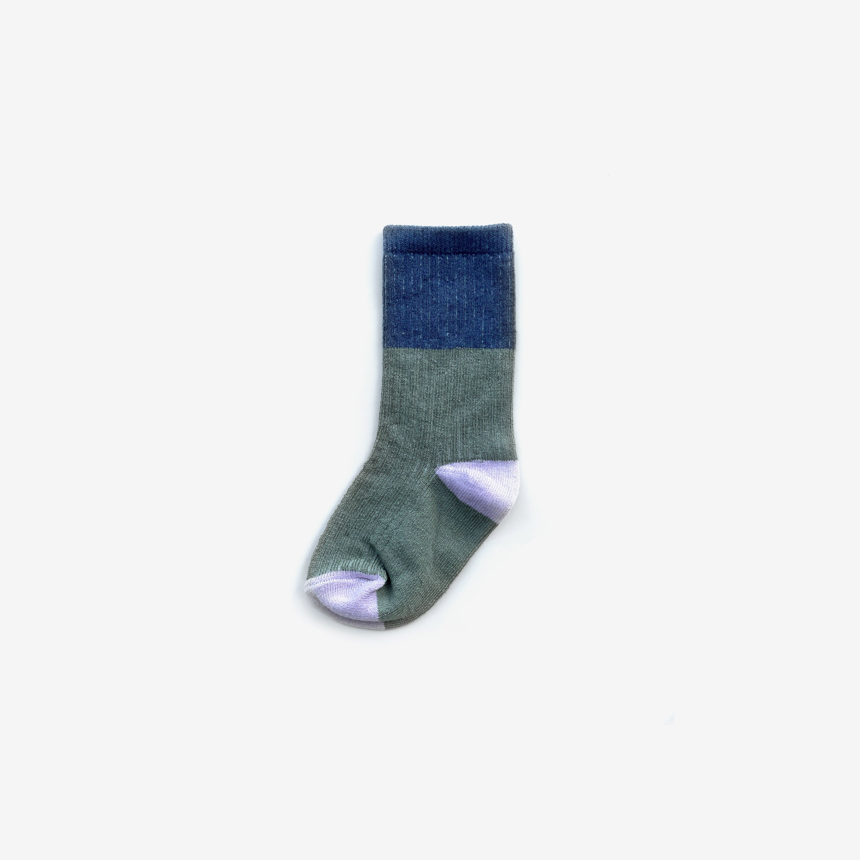 Organic Cotton Jacquard Knit Socks - Colour Block