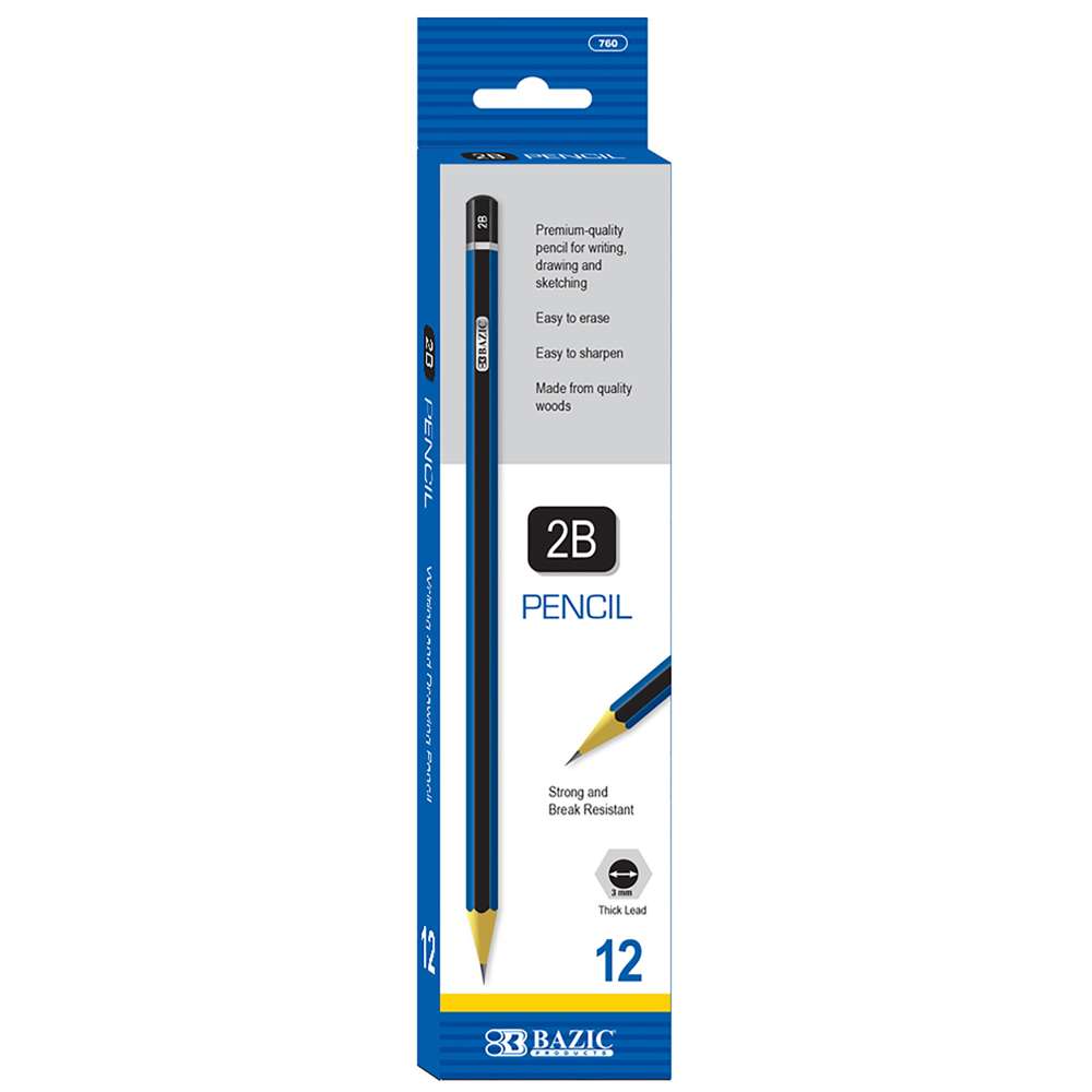 #2B Premium Wood Pencil (12/Pack)