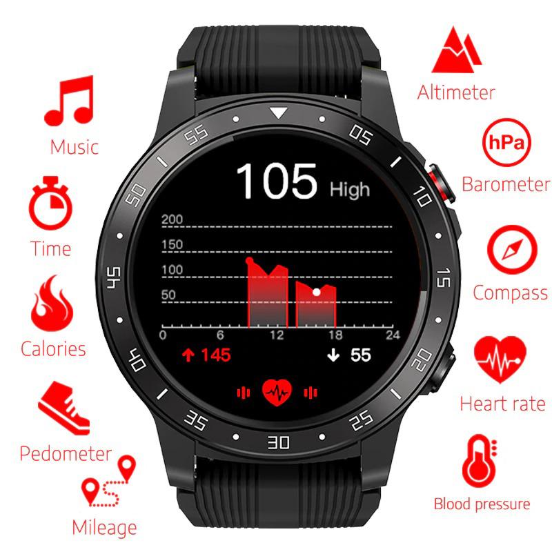 All-Day Fitness Tracker with Bluetooth GPS Smartwatch