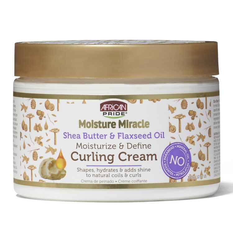 African Pride Moisture Miracle Shea Butter & Flaxseed Oil Curling Cream