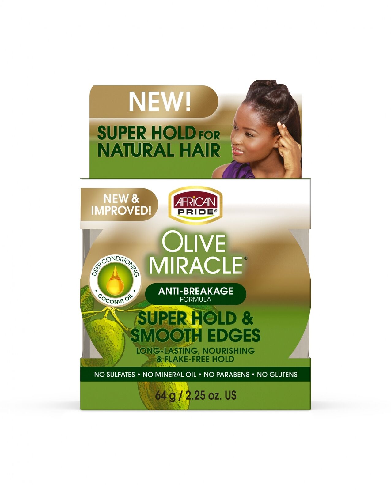 African Pride Olive Miracle Super Hold & Smooth Edges