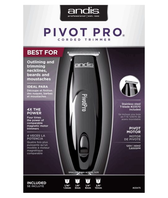 Andis 234575 Pivot Pro Corded Trimmer