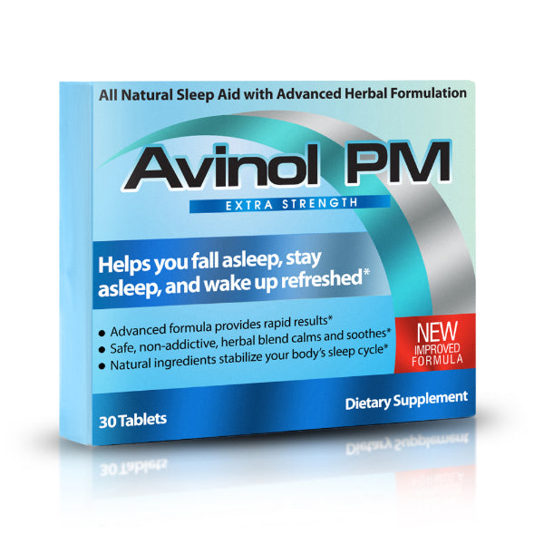 Avinol PM Extra Strength - Herbal Sleep Aid Supplement