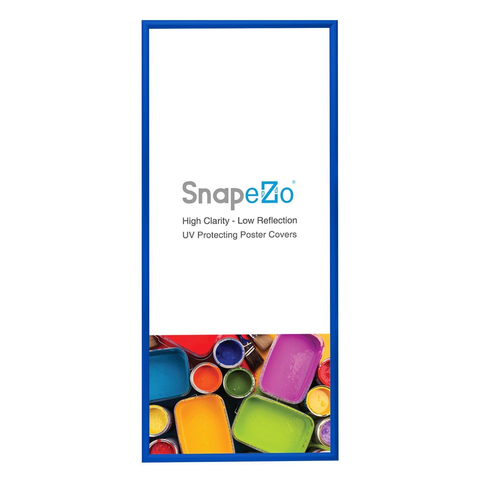 10x24 Blue Snapezo® Snap Frame - 1.2" Profile