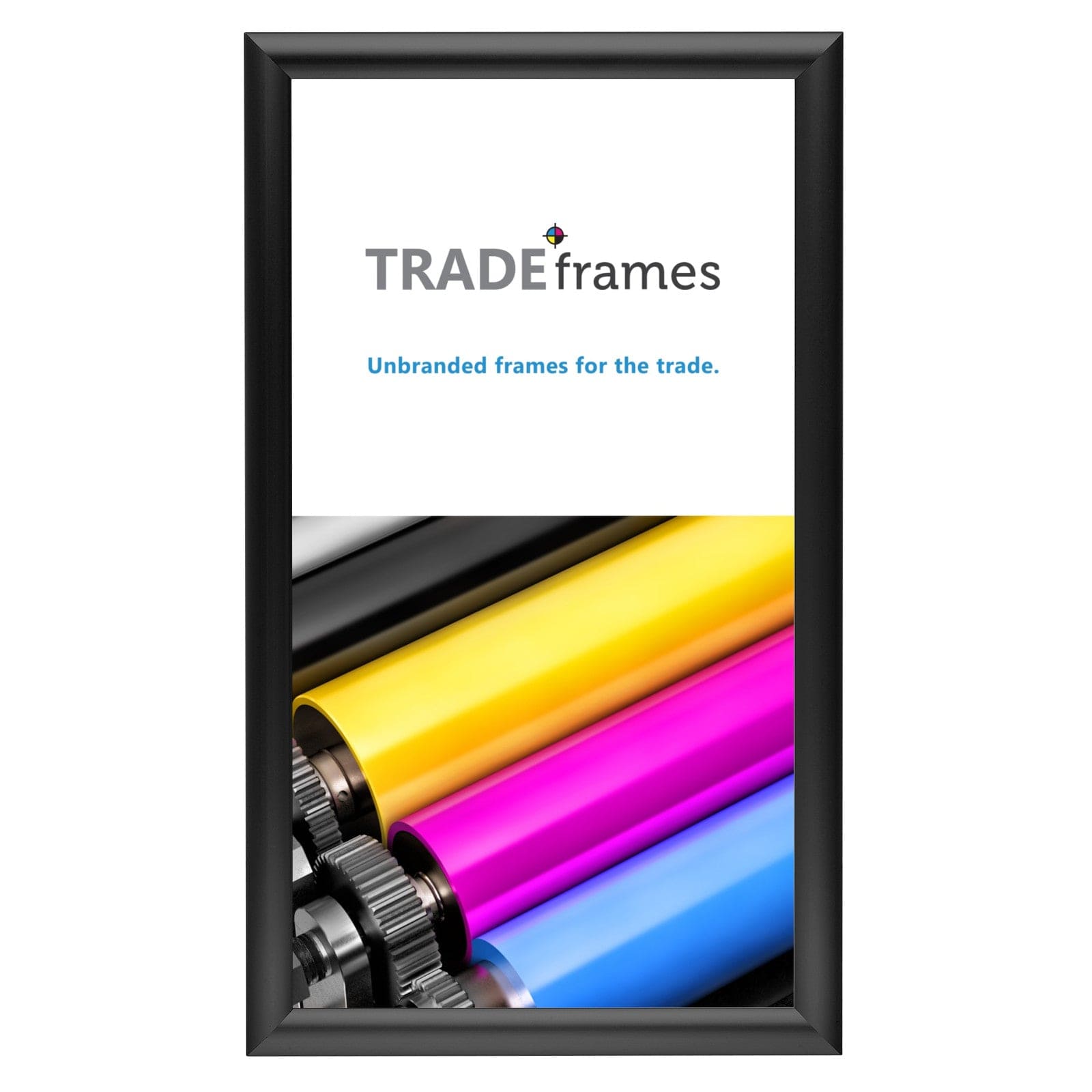 10x18 Inches Black Snap Frame - 1" Profile