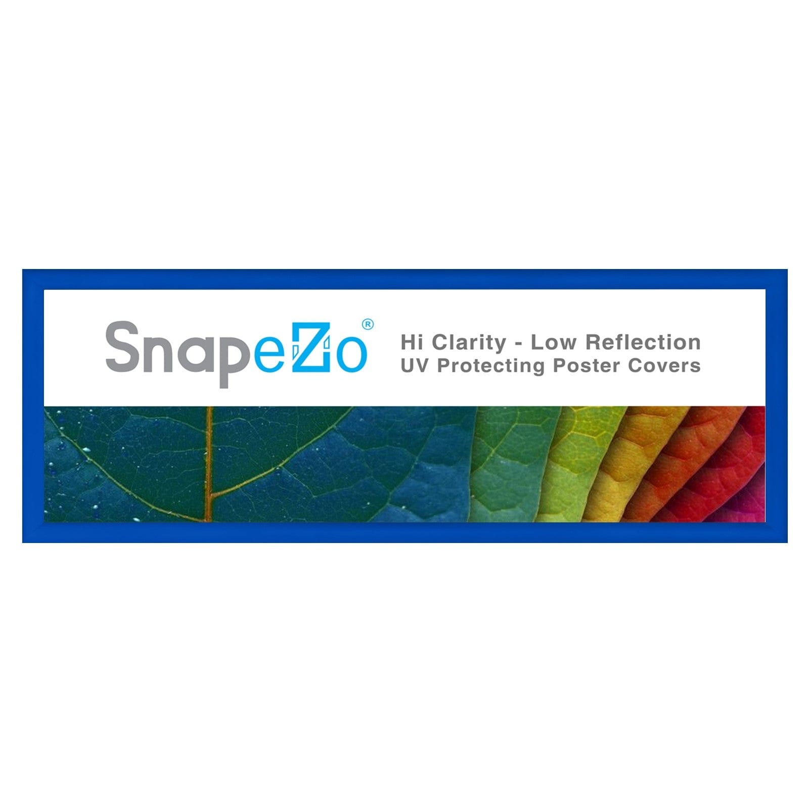 10x30 Blue Snapezo® Snap Frame - 1.2" Profile