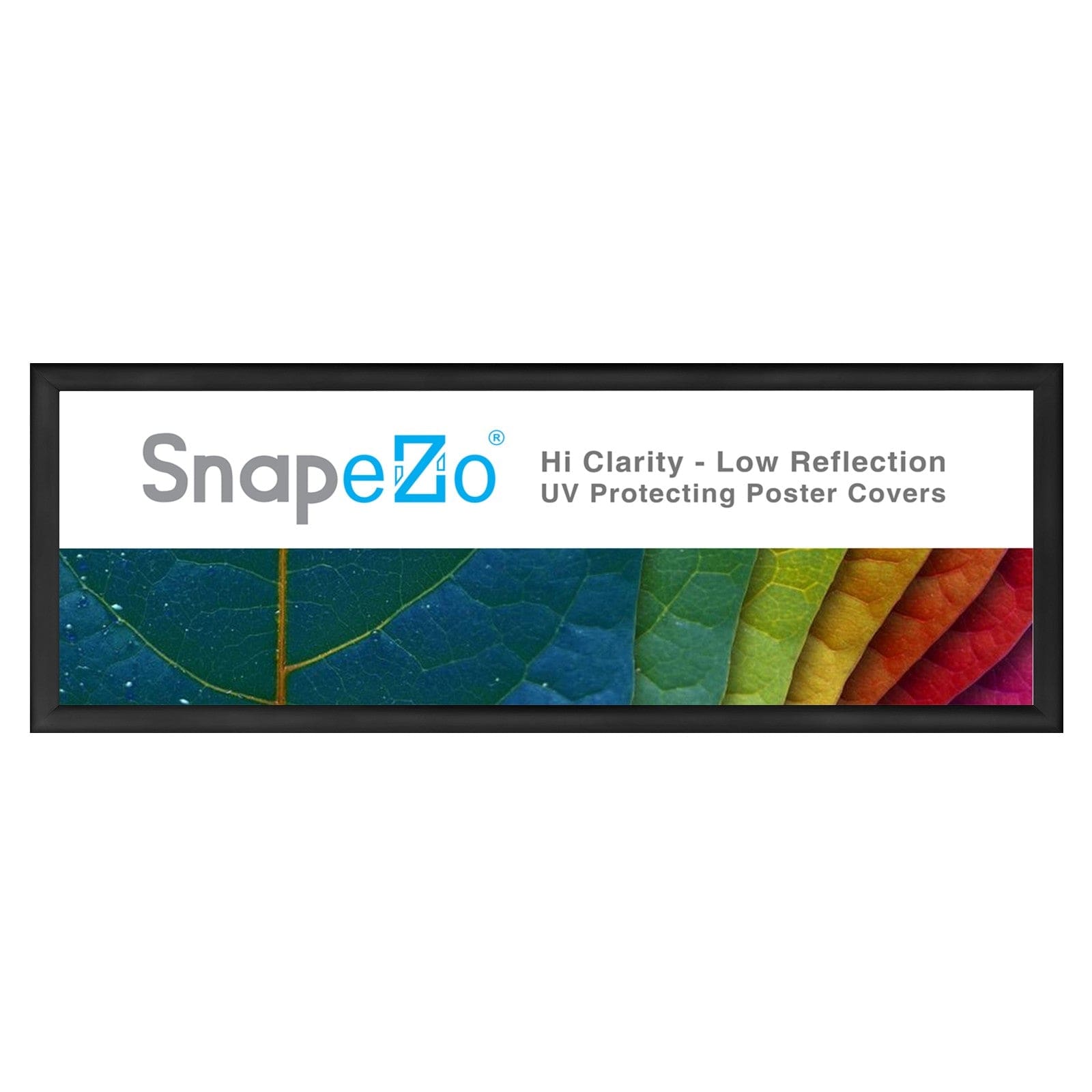 10x32 Black Snapezo® Snap Frame - 1.2" Profile