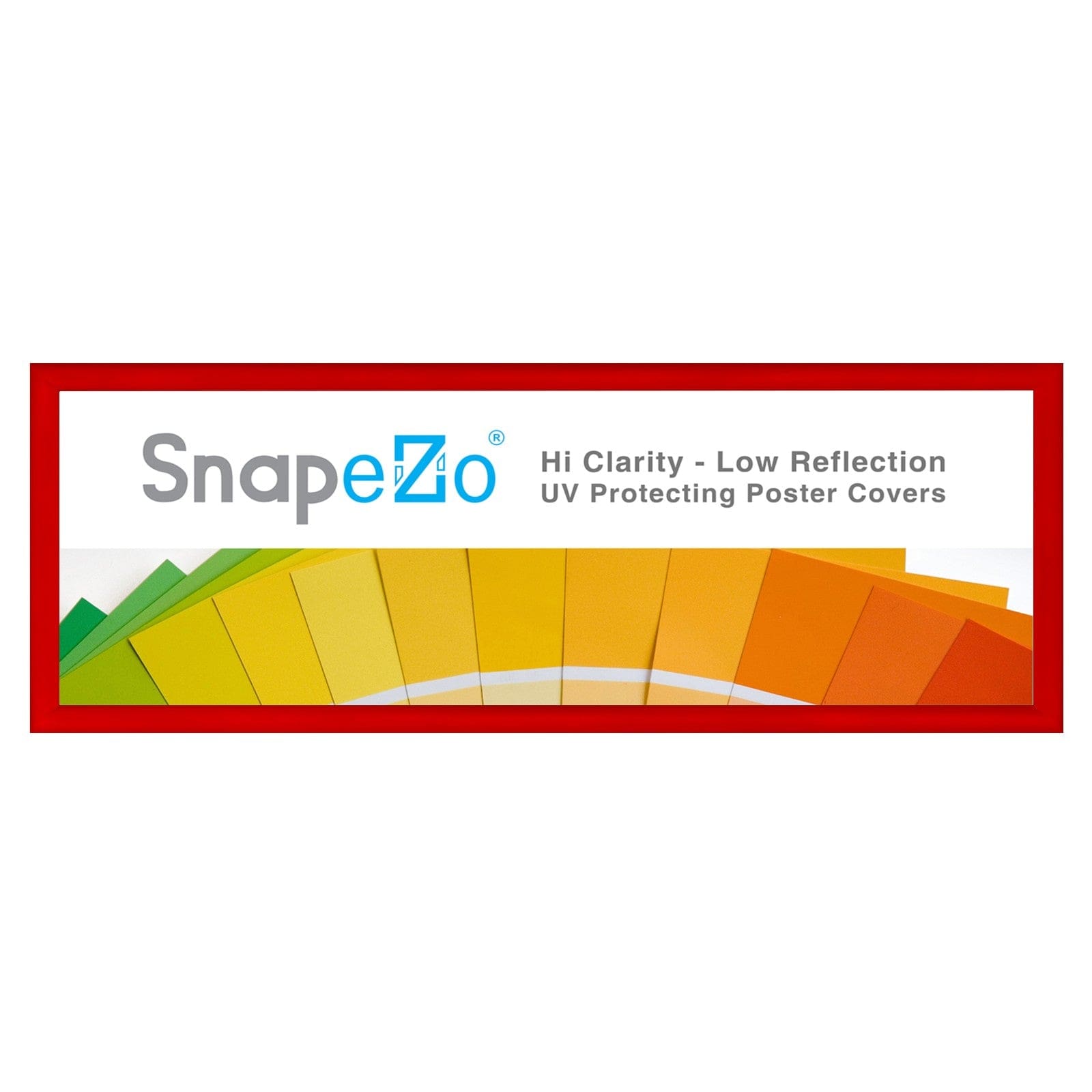 10x30 Red Snapezo® Snap Frame - 1.2" Profile