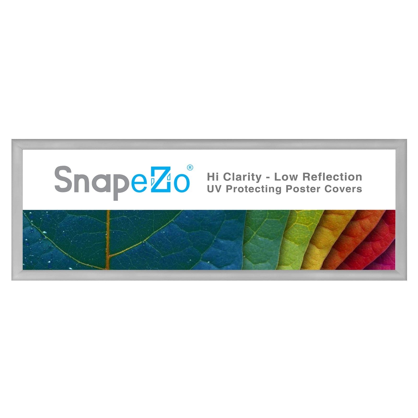 10x30 Silver Snapezo® Snap Frame - 1.2" Profile