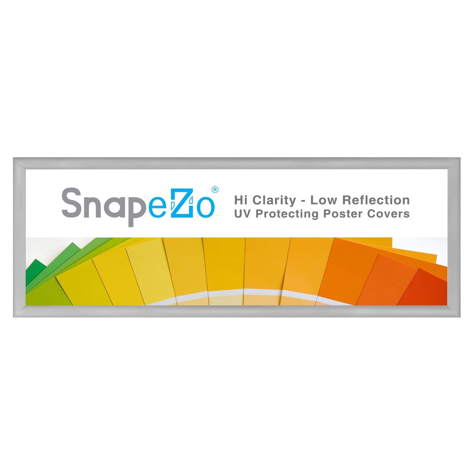 10x29 Silver Snapezo® Snap Frame - 1.2" Profile