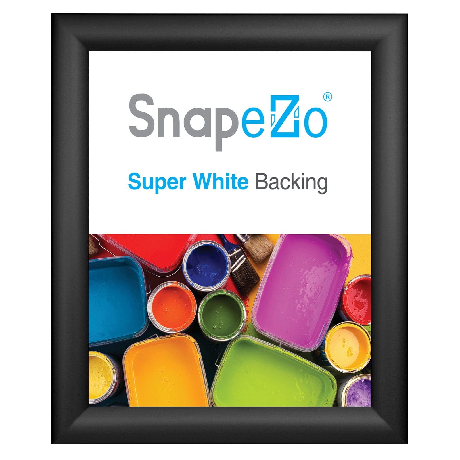 10x12 Black Snapezo® Snap Frame - 1.2" Profile