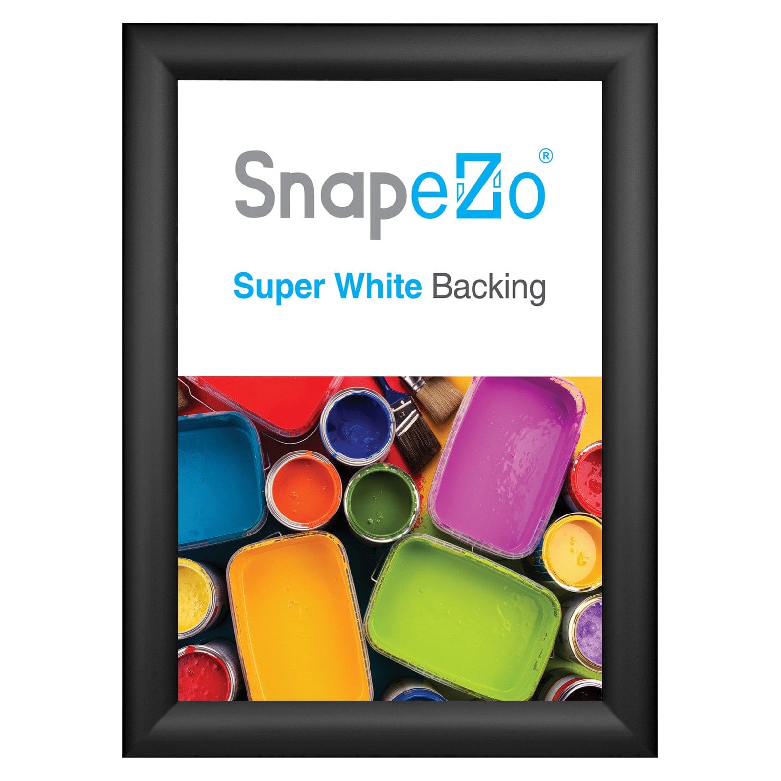 10x14 Black Snapezo® Snap Frame - 1.2" Profile