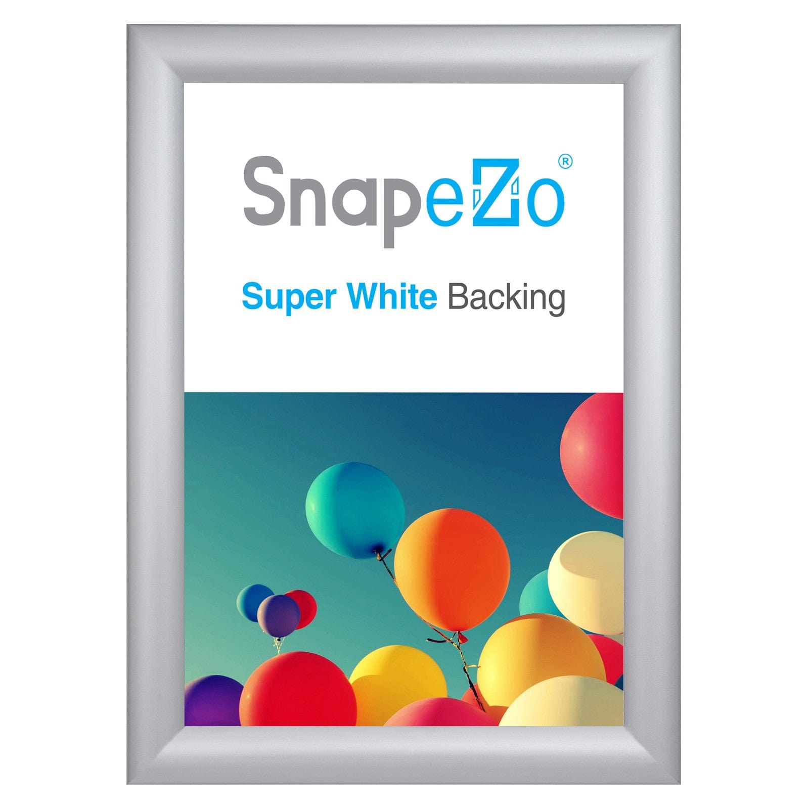 10x14 Silver Snapezo® Snap Frame - 1.2" Profile