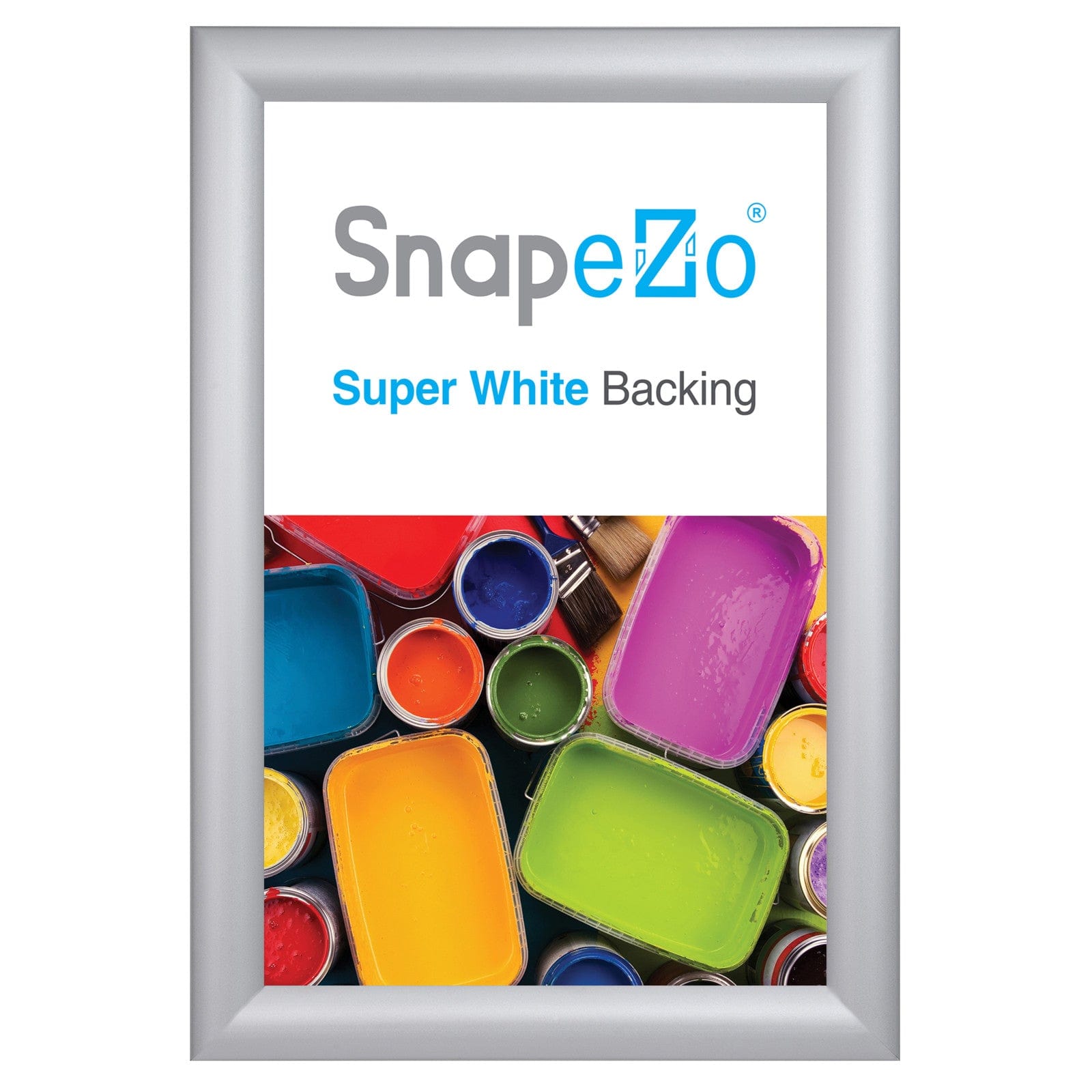10x15 Silver Snapezo® Snap Frame - 1.2" Profile