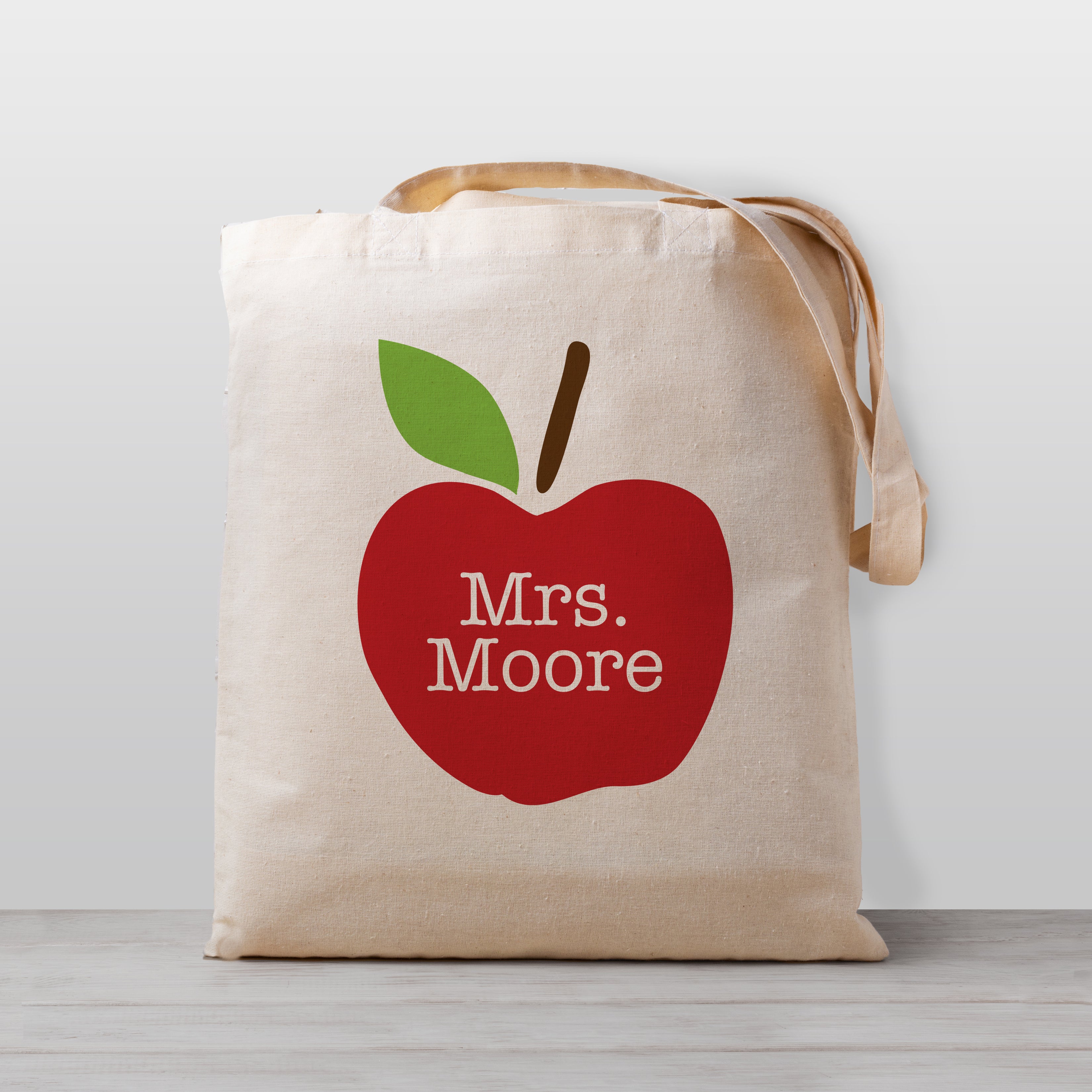 Apple Teacher Tote Bag