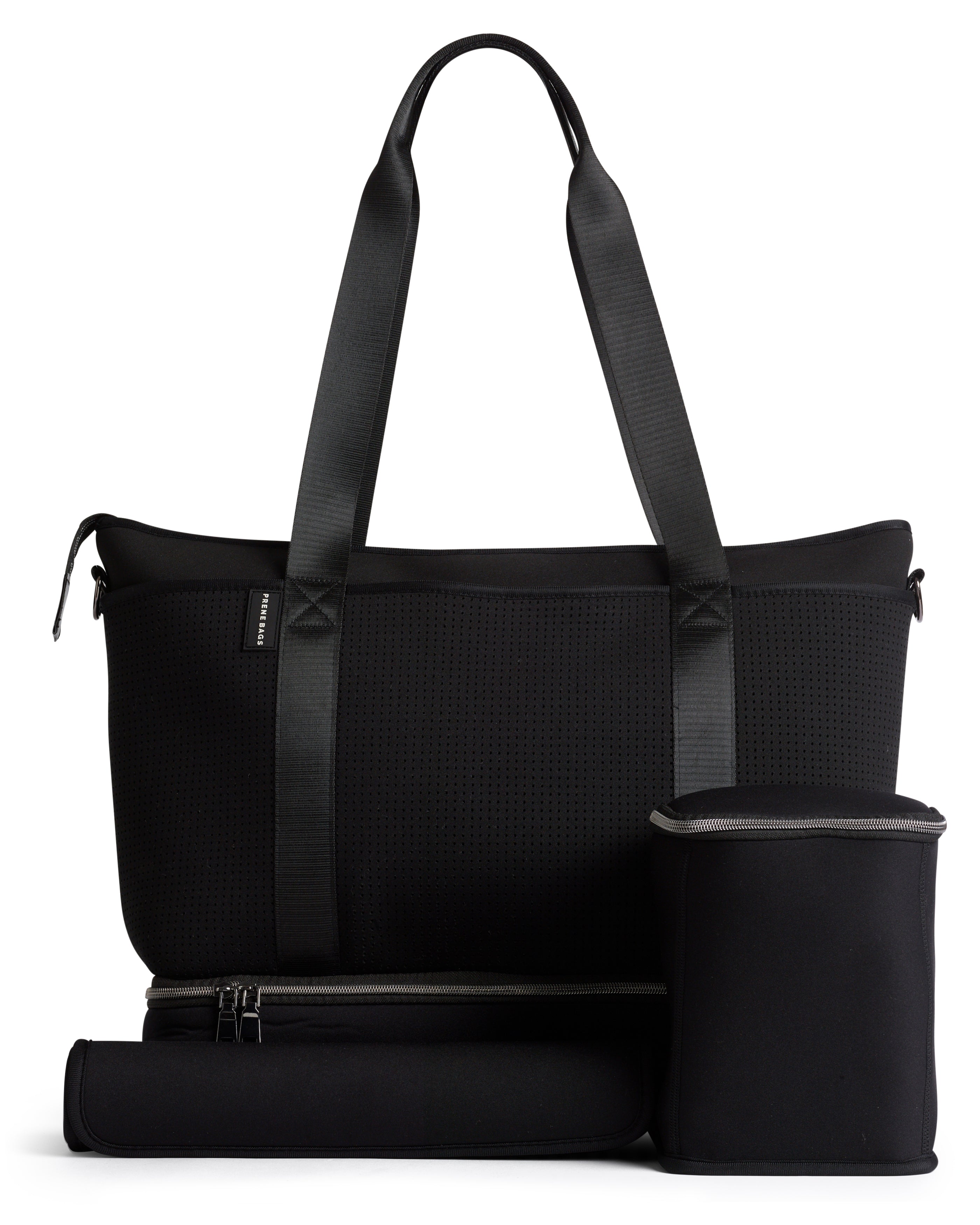 The Saturday Bag (BLACK) Neoprene Tote / Baby / Travel Bag