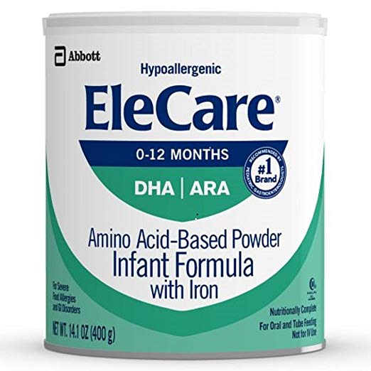 Elecare Infant Unflavored 14.1oz Can - Case of 6
