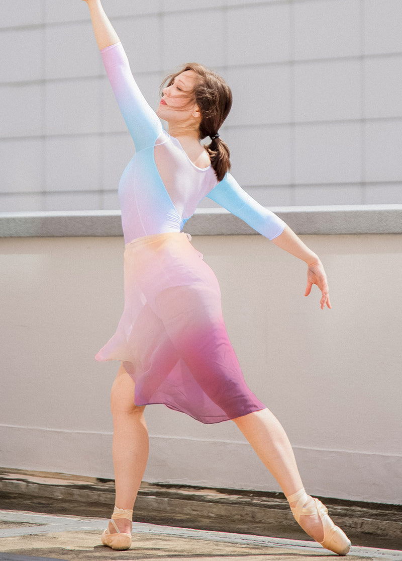 The Ombré Rehearsal Skirt - Dusk Rose