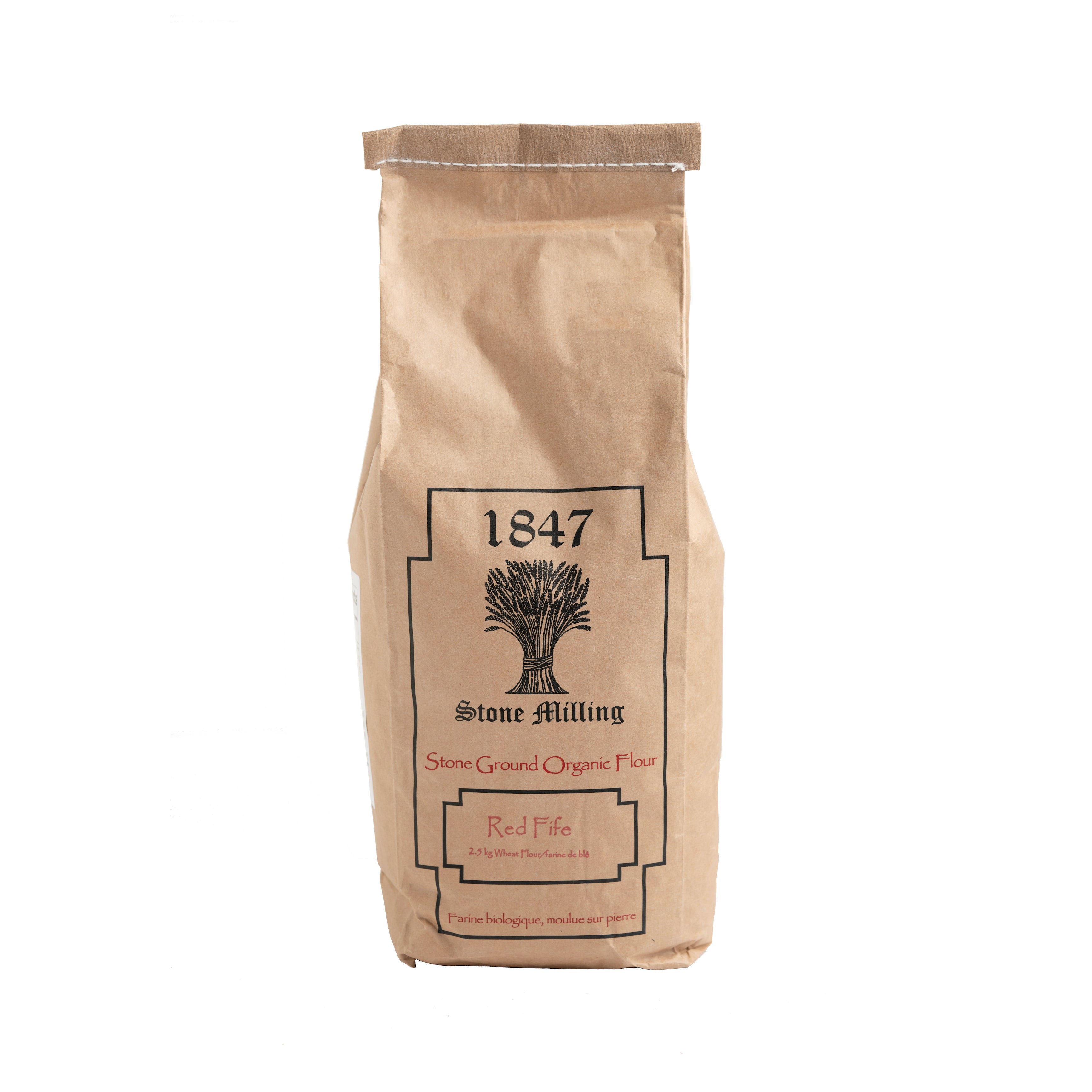 1847 STONE MILLING Organic Unbleached Red Fife Flour, 2.5kg