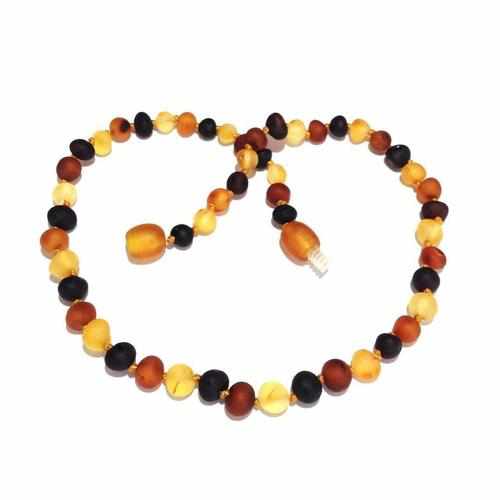 Child Shingle Raw Mixed Baltic Amber Necklace