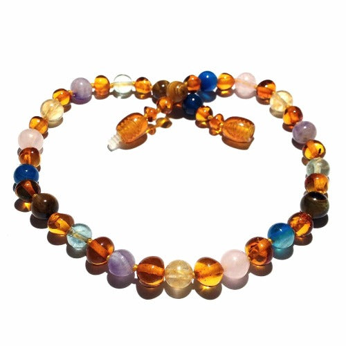 Child Solace Amber Gemstone Anxiety Stress Necklace