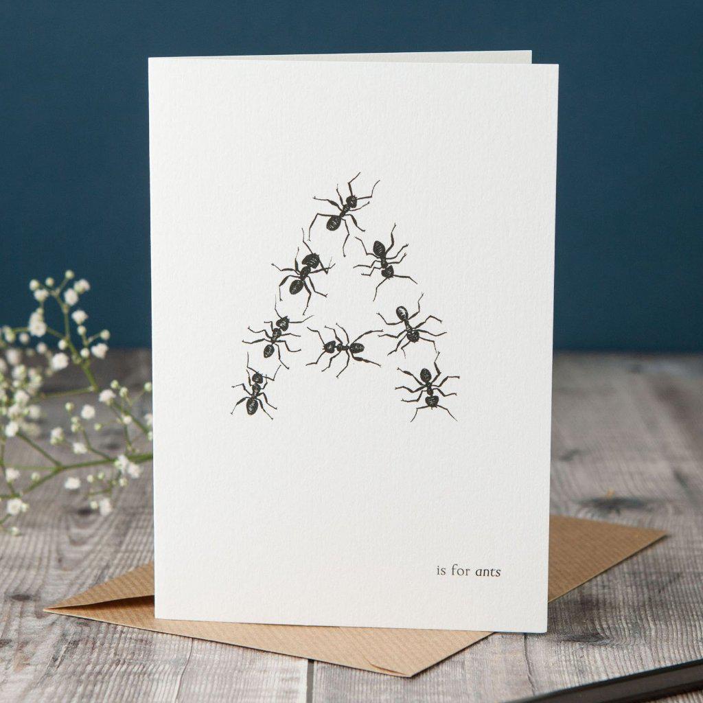 A is for Ants Card