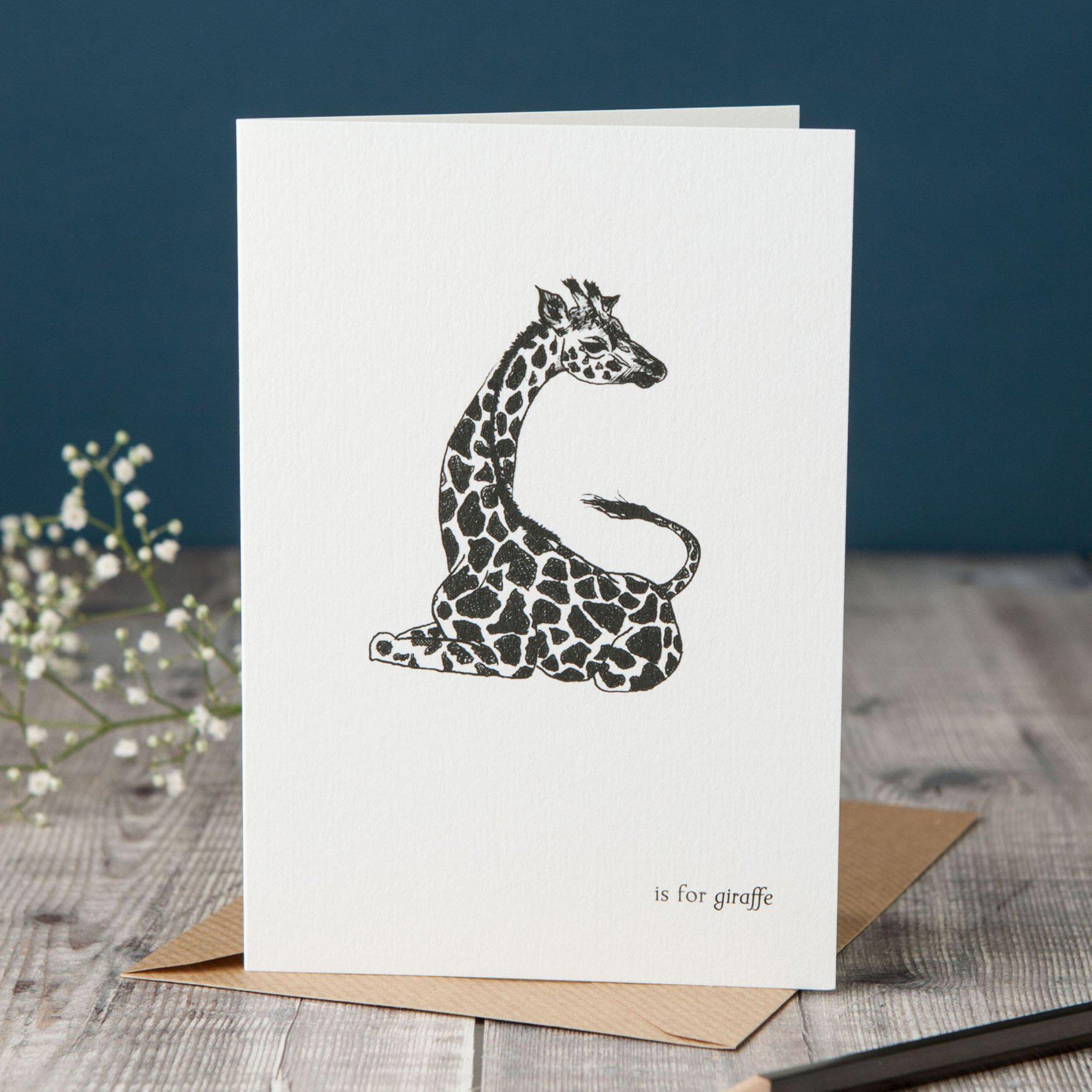 G is for Giraffe Card
