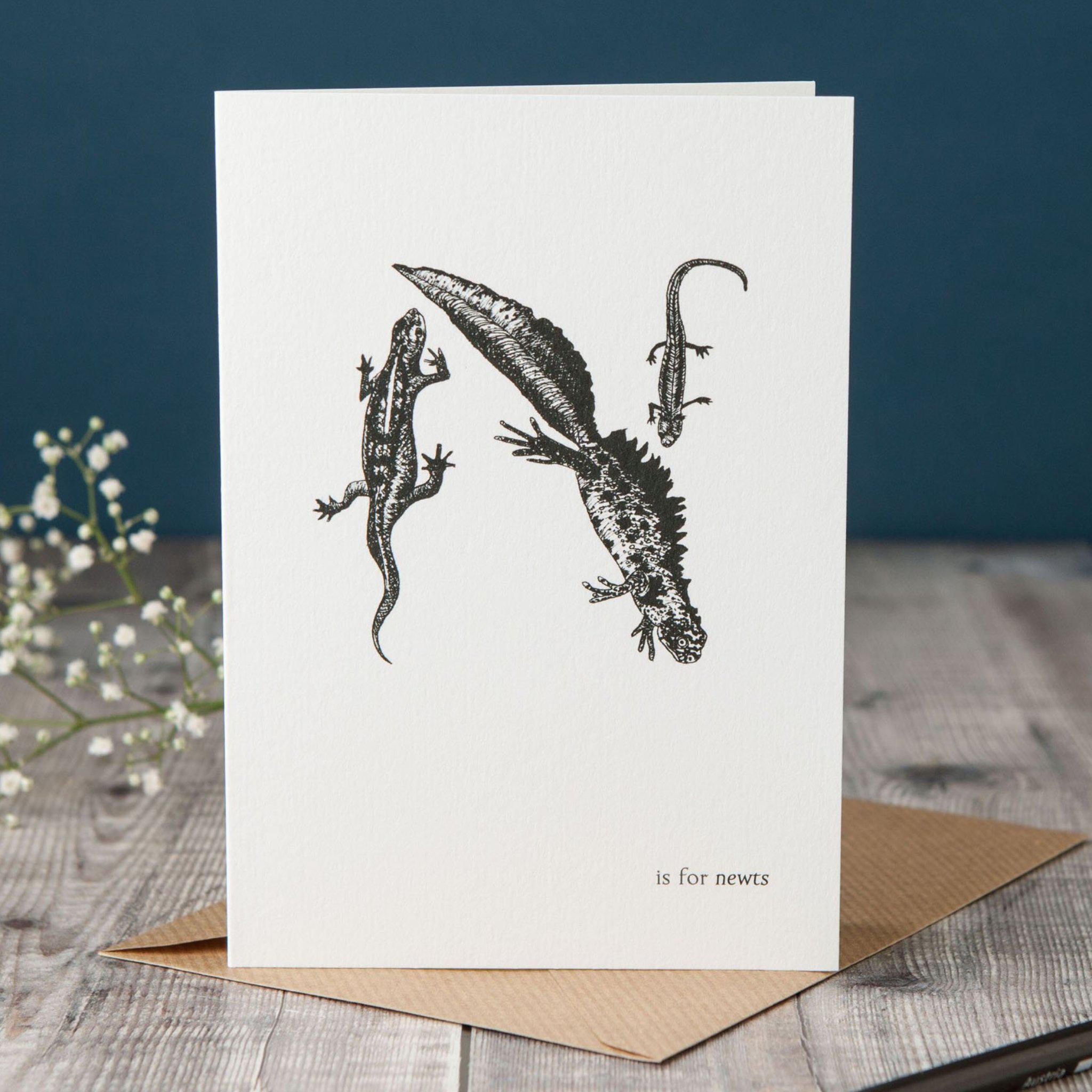 N is for Newts Card