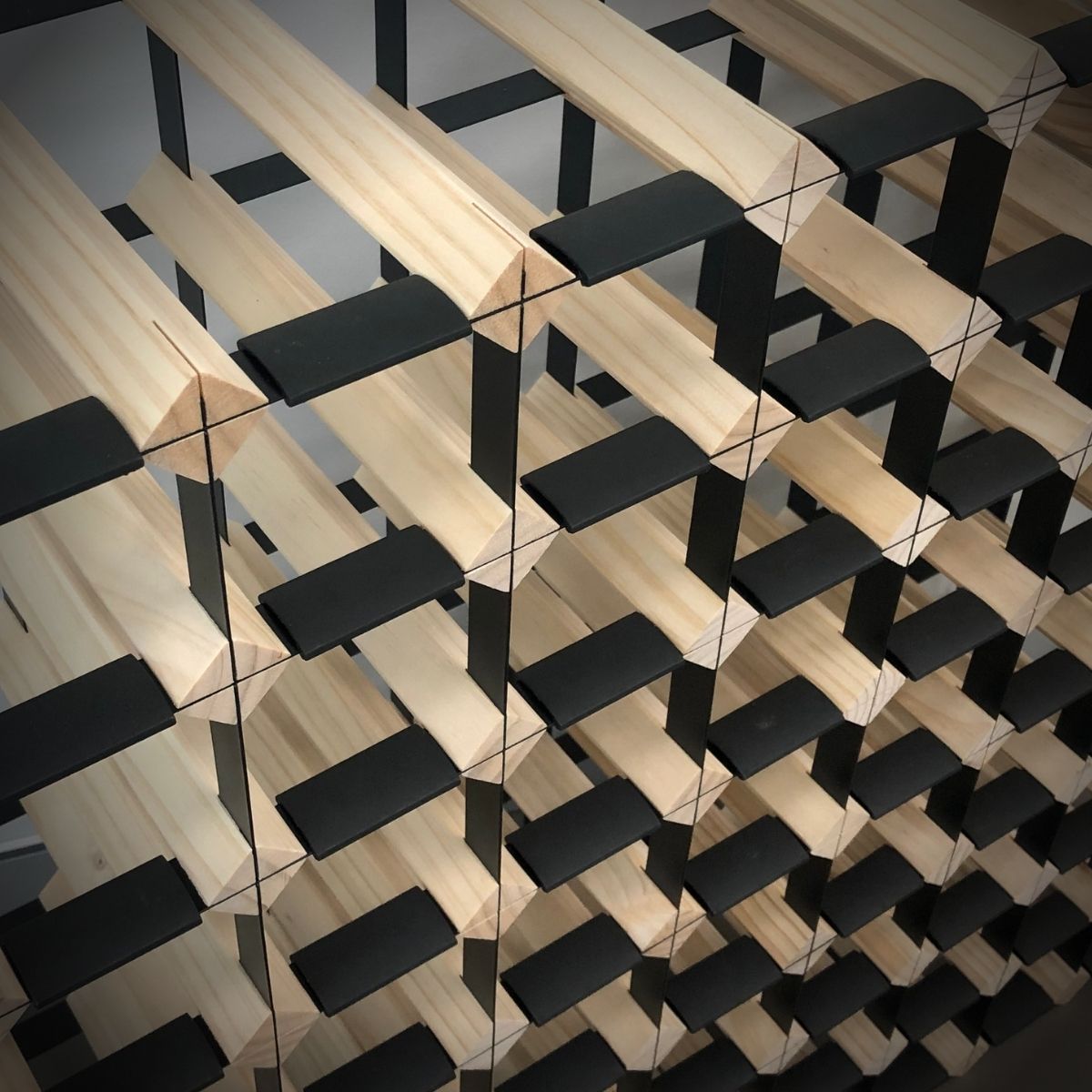 Custom Built Wine Rack | Natural Pine Finish