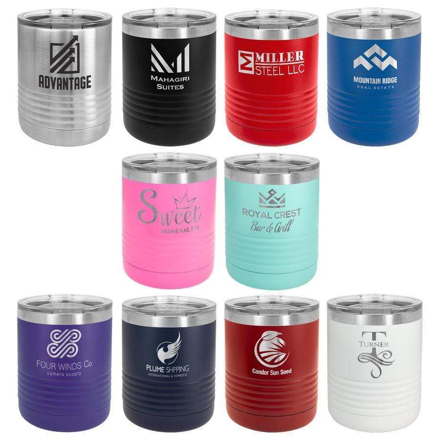 10 oz. Double Wall Vacuum Insulated Tumbler with Lid - Engraved
