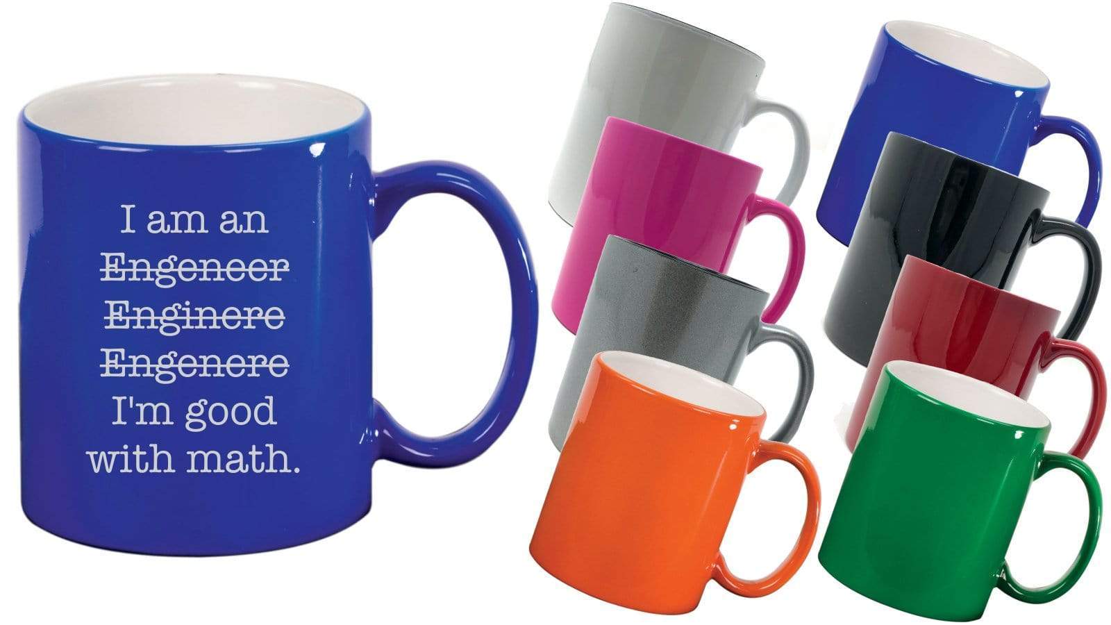 Engineer Good with Math - Lotsa Laughs™ 11 ounce Funny Coffee Mug