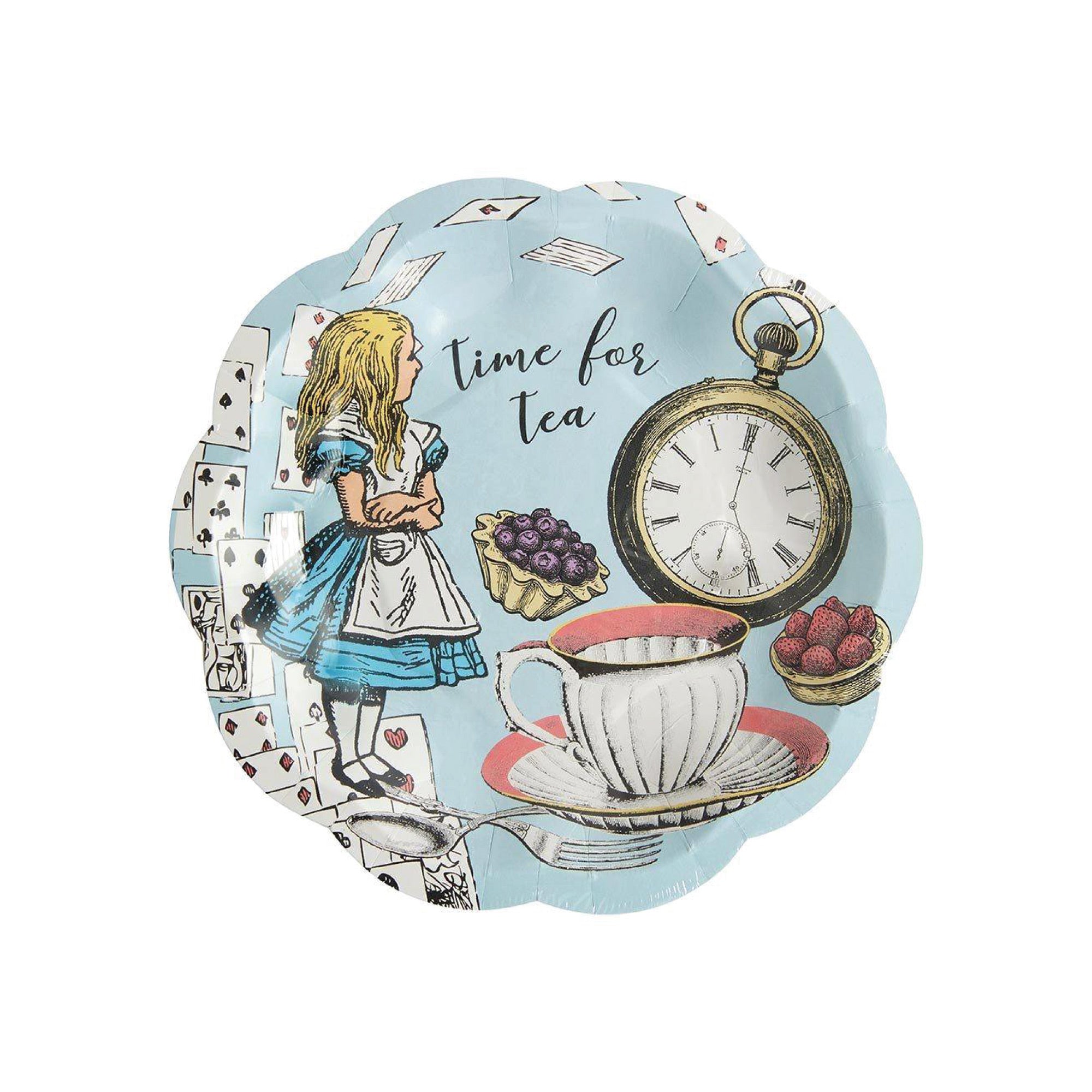 Alice in Wonderland Dessert Plates 12ct