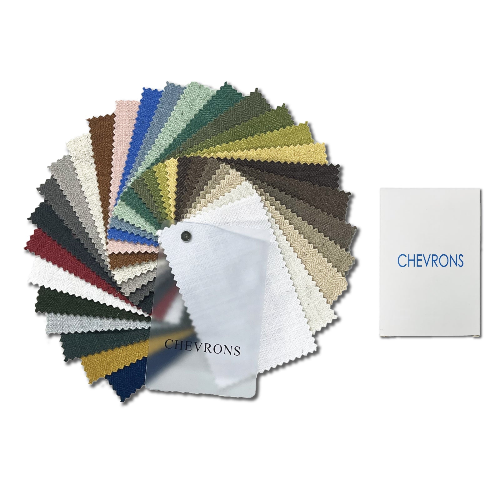 GEX Chevrons Polyester Linen Curtain Sample Booklet