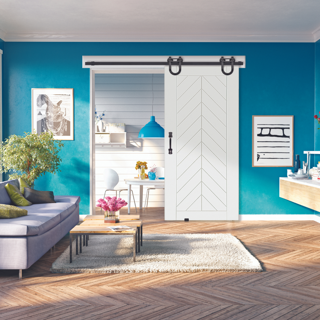 BarnCraft Chevron MDF Barn Door