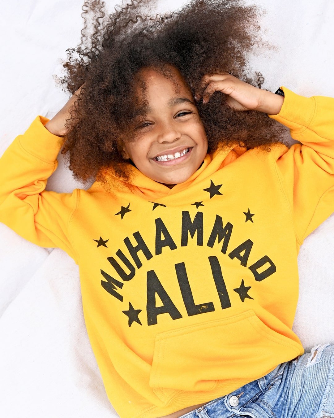 Ali Float Quote Yellow Kid's Hoody