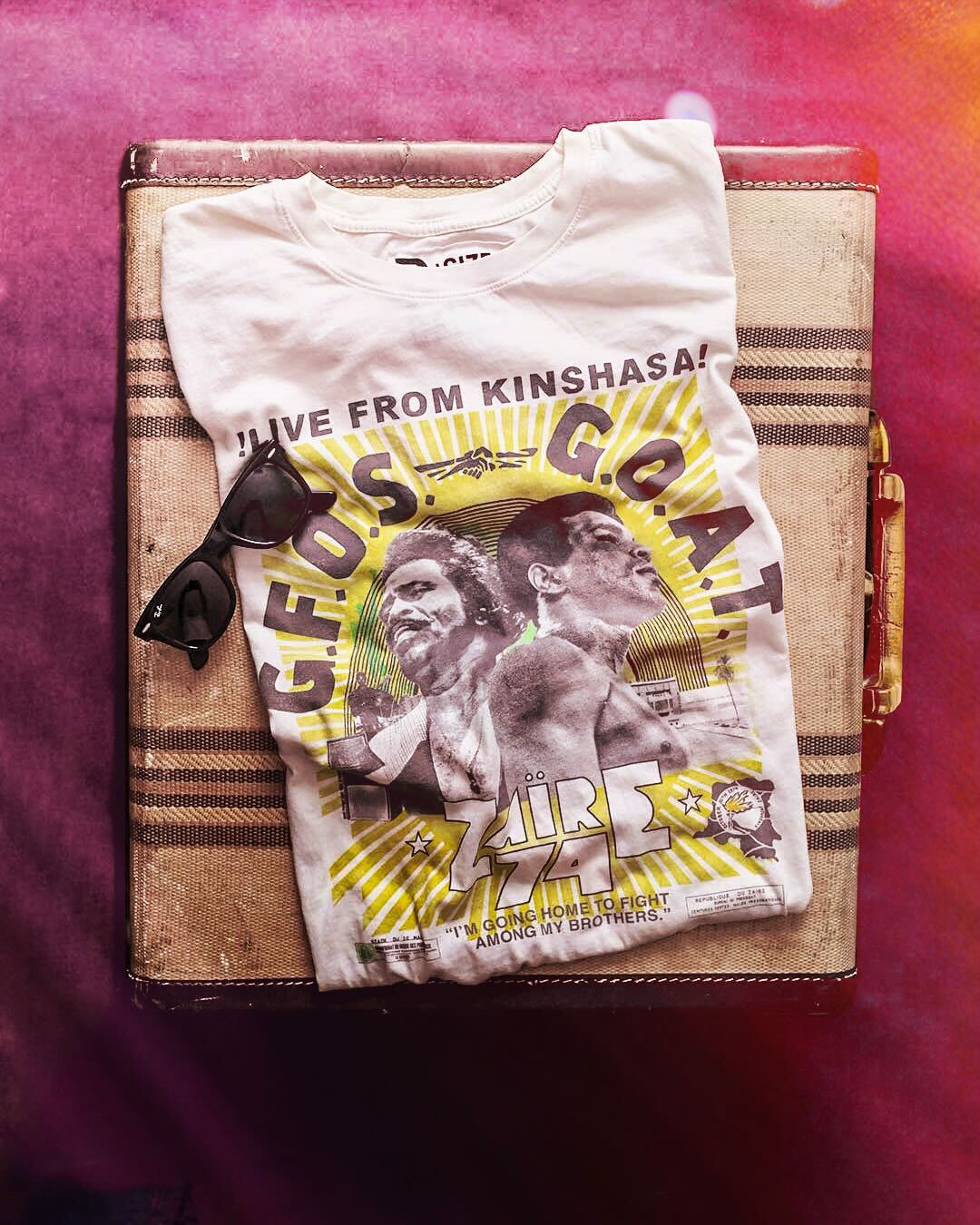 Ali & James Brown Rumble in the Jungle Tee