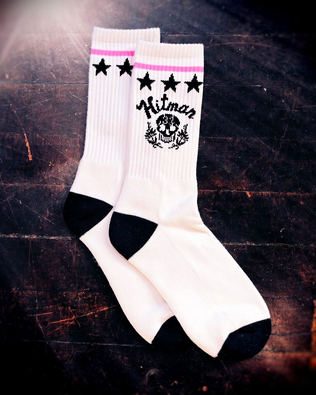 Bret Hart Hitman Skull Socks