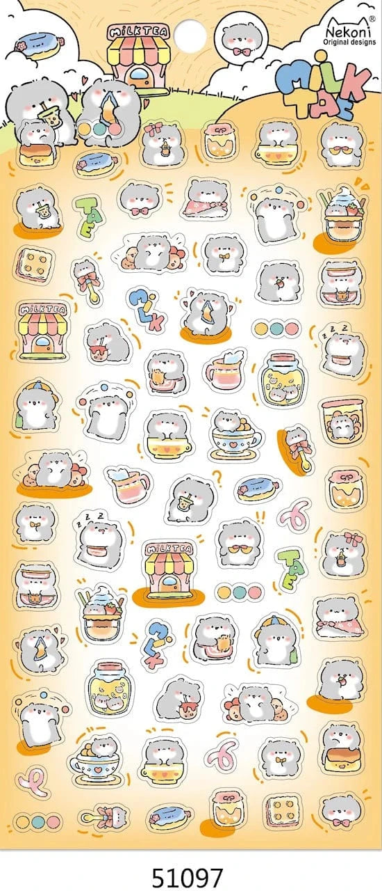 Hamster Party Stickers