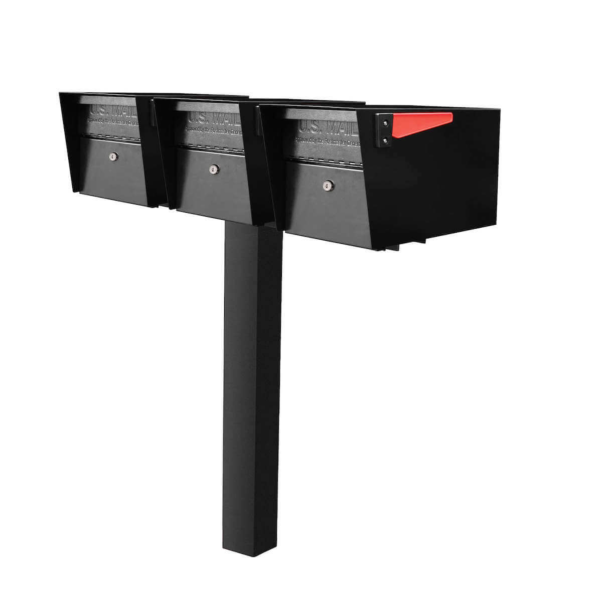Mailboss Triple Mail Manager® Locking Mailbox & Post